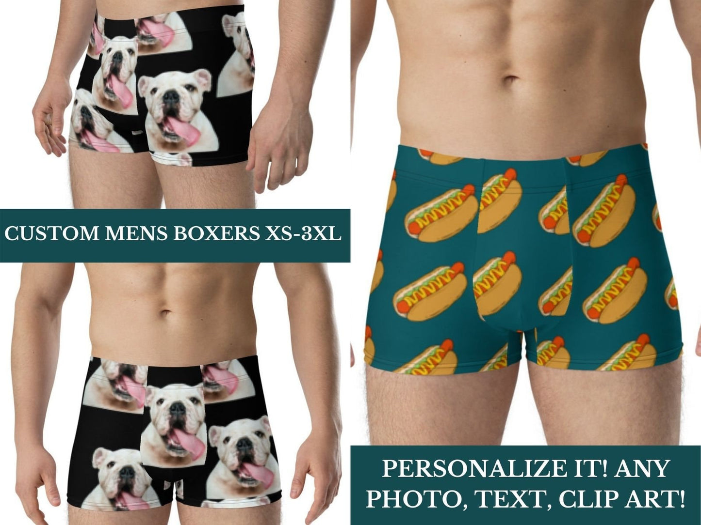 Personalized Leggings for Men, Custom Leggings with Your Own Photos of People, Dogs, Cats, Toys, Personalized Gift