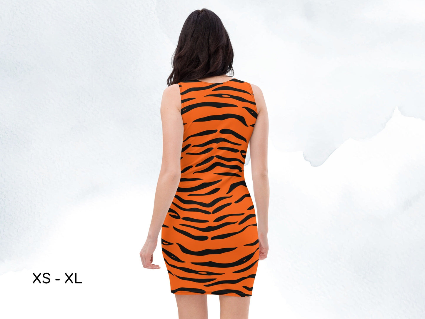 Winnie the Pooh Tigger Inspired Bodycon Dress, Alice in Wonderland, Adult Halloween Costume, Cosplay Dress, Sexy Dress, Gift for Her