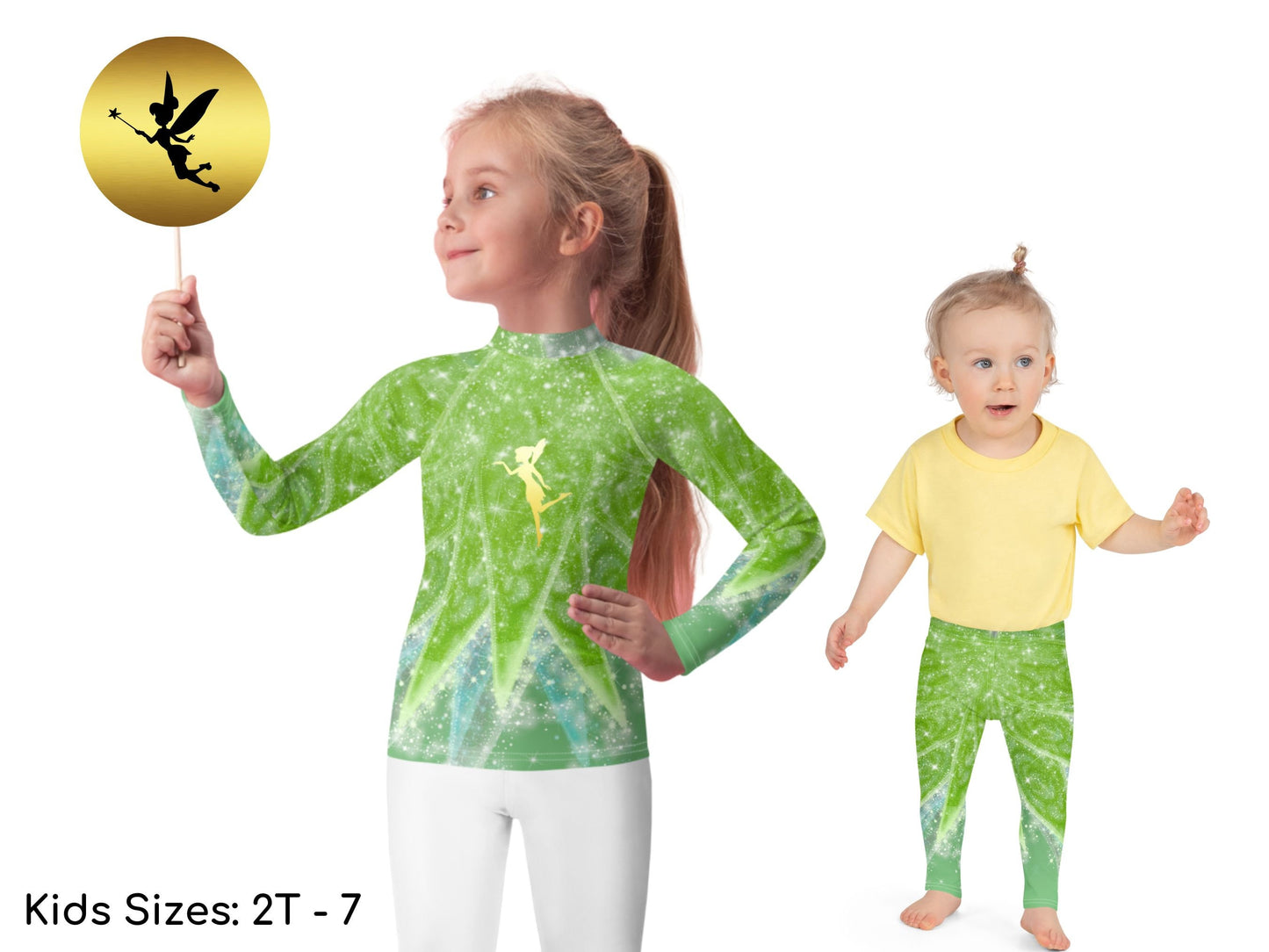 Tinkerbell Peter Pan Kids & Youth Sportswear, Kids Halloween Shirt, Halloween, Cosplay Costume, Gifts for Kids, Neverland, Halloween Costume