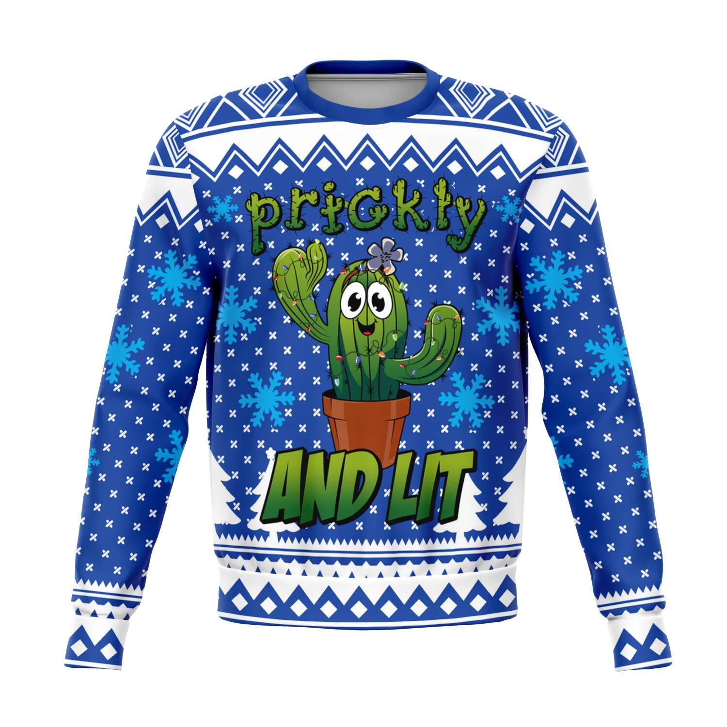 Ugly Christmas Sweater Prickly and Lit - Chloe Lambertin