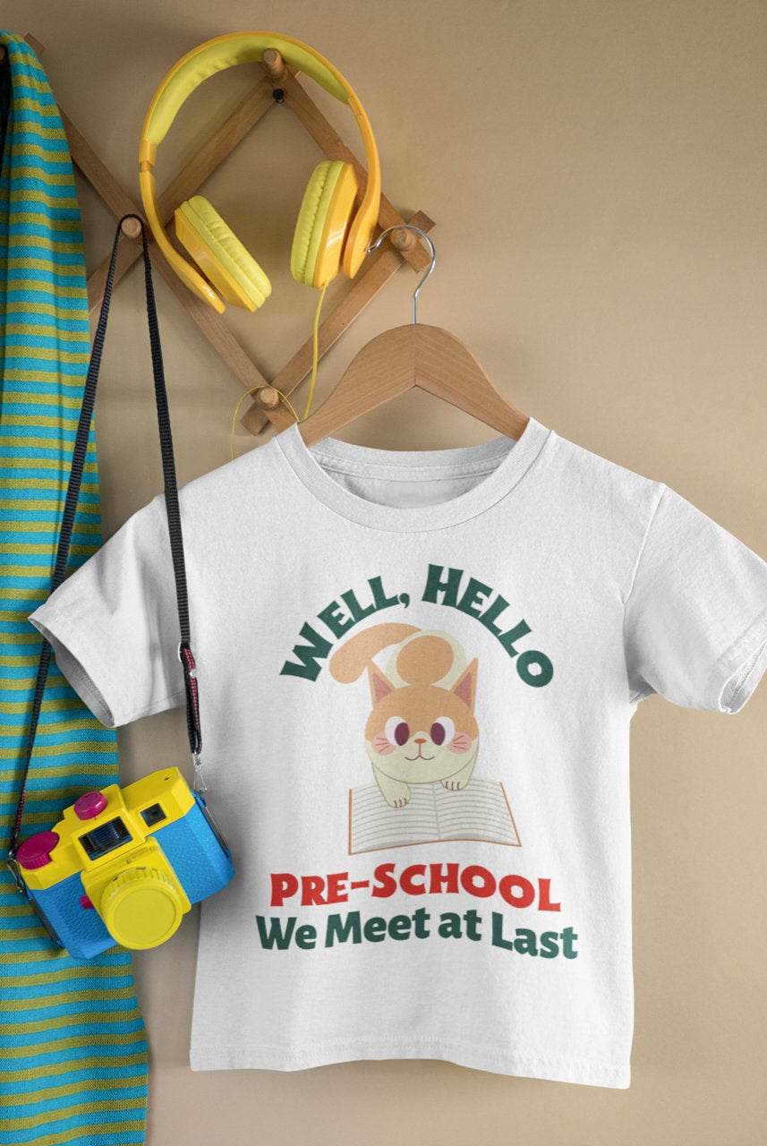 Preschool grade outfit, Hello Preschool Grade Tee, First Day of School Shirt, Preschool Grade T-Shirt, Preschool Grade Announcement Tee - Chloe Lambertin