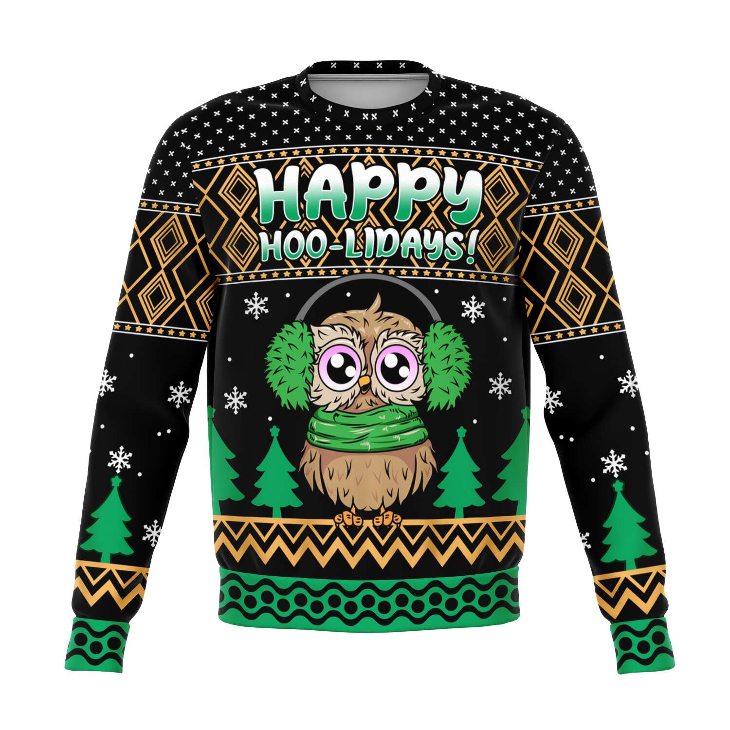 Ugly Christmas Sweater Happy Hoolidays - Chloe Lambertin