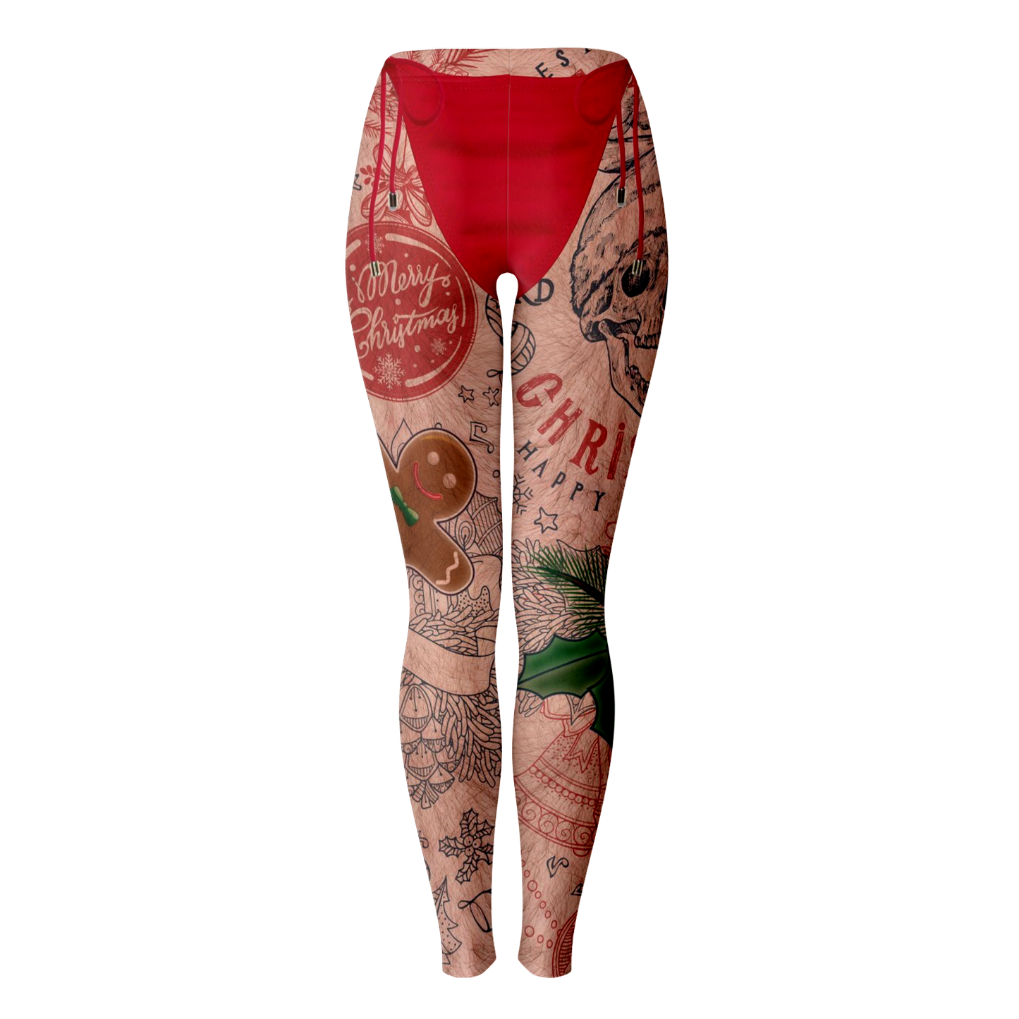 Sexy Tattoo Panties Christmas Leggings - Chloe Lambertin