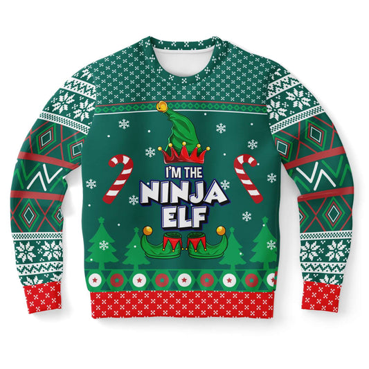 Ugly Christmas Sweater Ninja Elf - Chloe Lambertin
