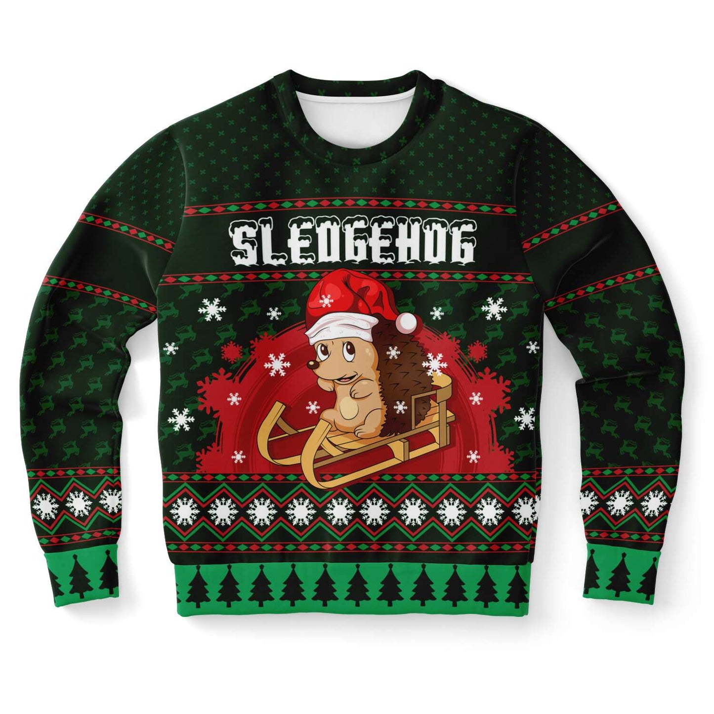 Ugly Christmas Sweater Sledgehog Hedgehog - Chloe Lambertin