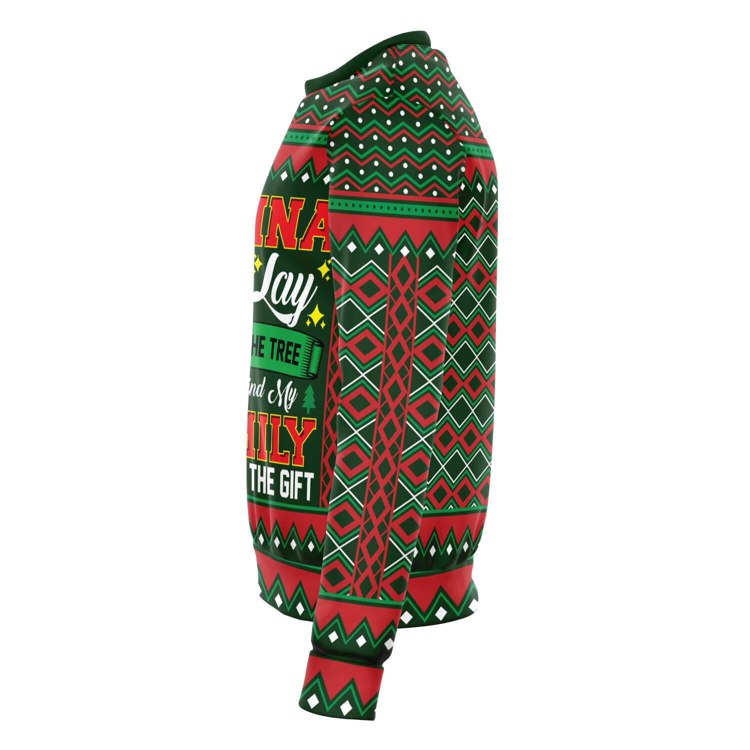 Ugly Christmas Sweater I am Going to Lay Under the Tree - Chloe Lambertin