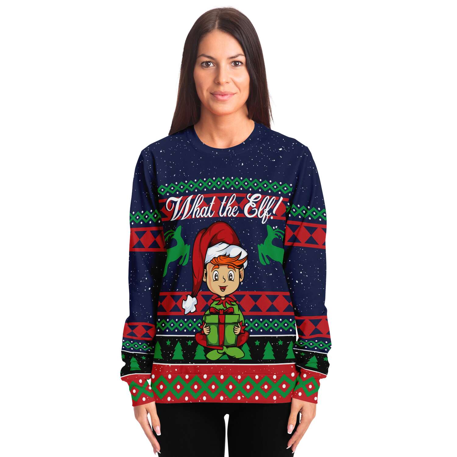 Ugly Christmas Sweater What the Elf - Chloe Lambertin