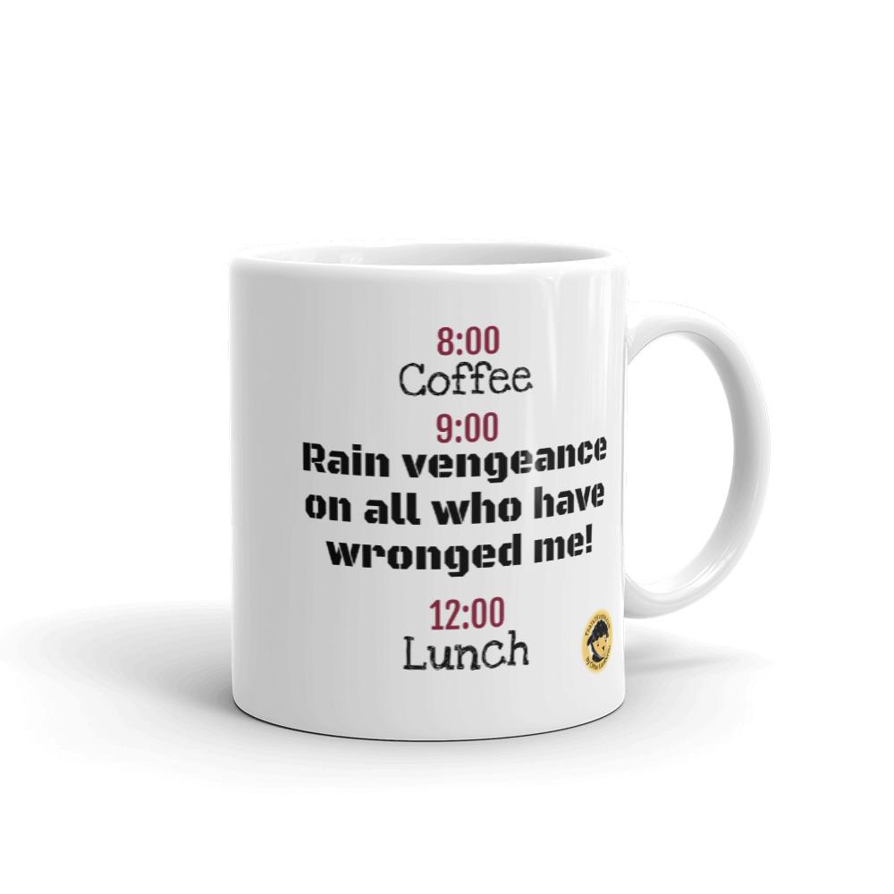 Coffee, Vengeance, Lunch Funny Mug. - Chloe Lambertin
