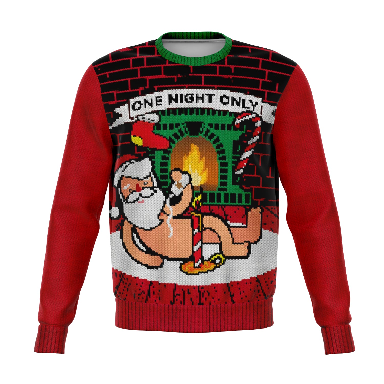 Ugly Christmas Sweater One Night Only Santa - Chloe Lambertin