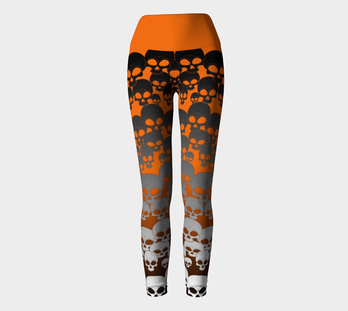 Halloween Skulls Yoga Leggings