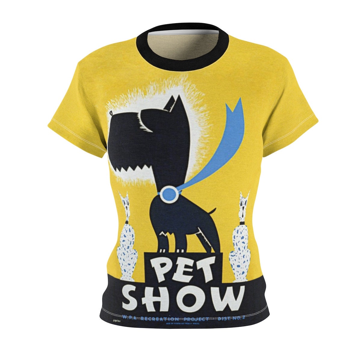 Dog / Gift for Her / Women's / Tee T-Shirt Shirt / WPA / Pet / Valentine's gift / Pretty / Vintage / Art / Peace / Love - Chloe Lambertin