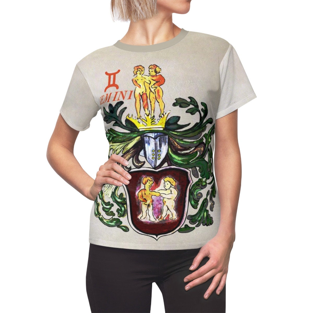 Gemini / Astrology / Women / Zodiac / T-shirt / Tee / Shirt / Vintage / Art / Gemini / Birthday Gift / Clothing / Gift for Her - Chloe Lambertin