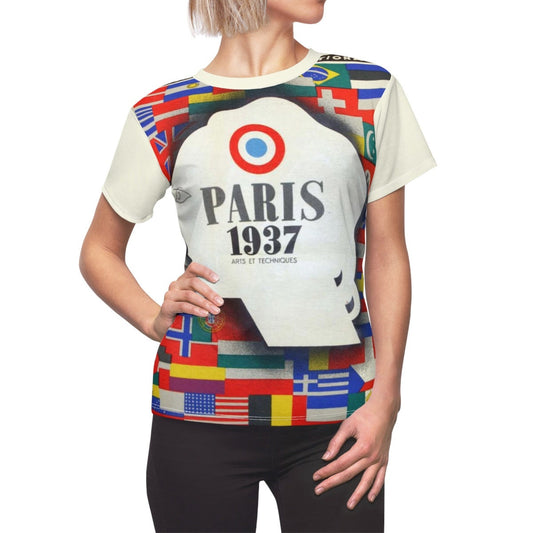 Perfect Gift / Paris / Women's / Tee T-Shirt Shirt / Exposition / 1937 / Valentine's gift / Pretty / Vintage / Art / New / Sexy - Chloe Lambertin