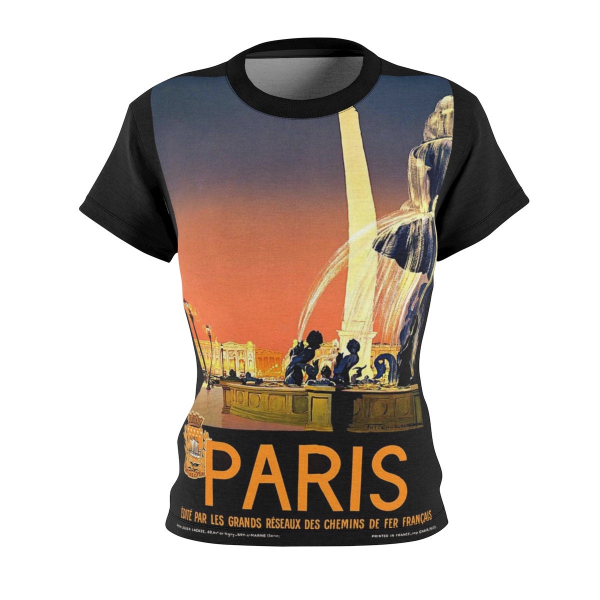 Gift for Her / Paris / Women's / Tee T-Shirt Shirt / Love / Peace / Valentine's gift / Travel / Vintage / Art / New / Sexy - Chloe Lambertin