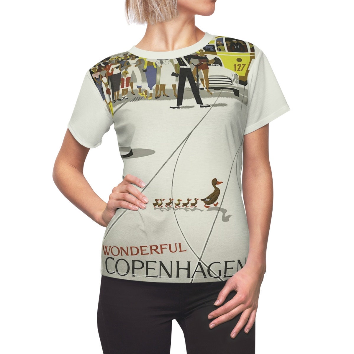 Tee Shirt /Copenhagen /Women /Denmark /T-shirt /Tee /Shirt /Vintage /Art /Duck /Birthday /Clothing /Gift for Her - Chloe Lambertin