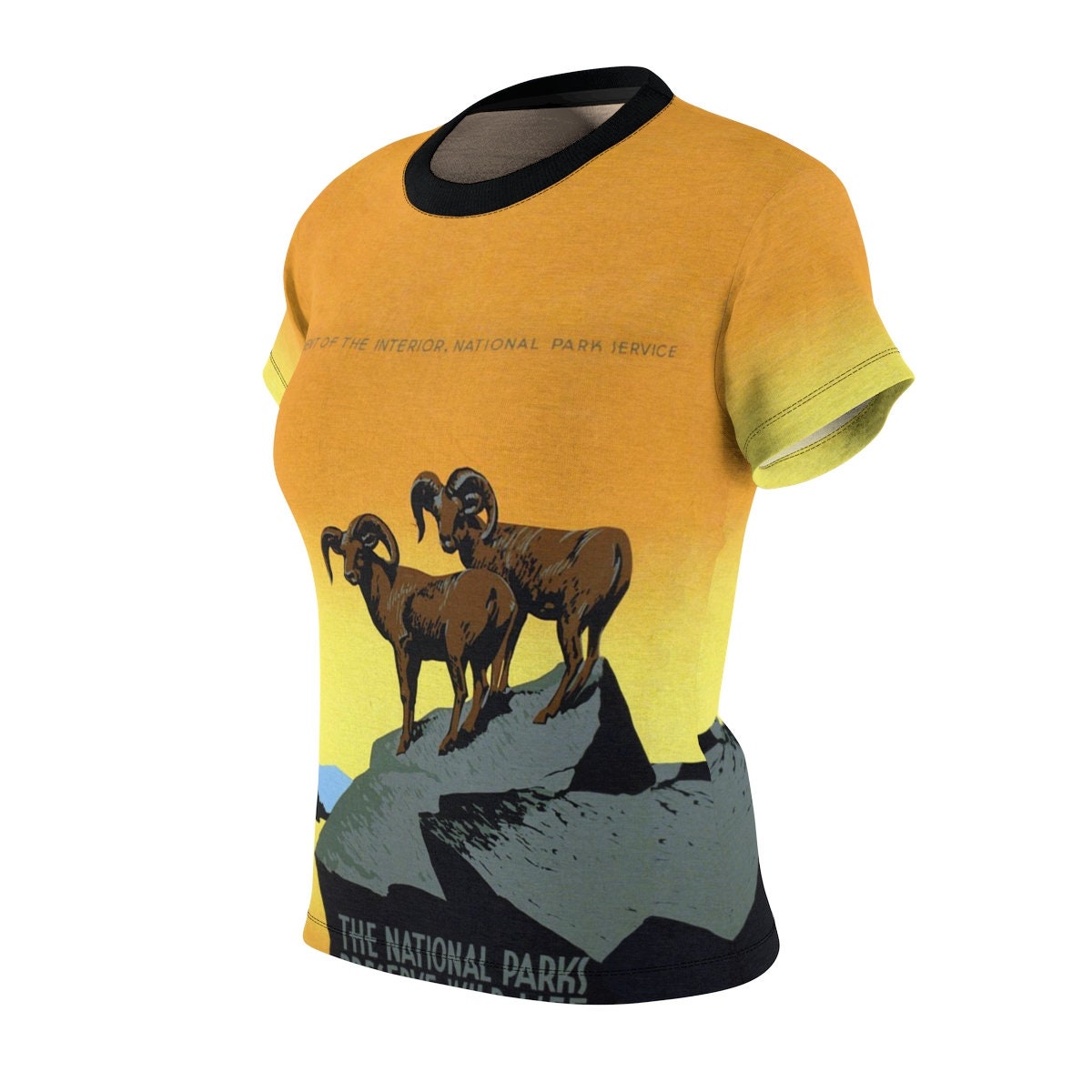 Valentine's Day / Environment / Women's / Tee T-Shirt Shirt / WPA / Bighorn Sheep / National Parks / Poster / Vintage / Art / New / Sexy - Chloe Lambertin