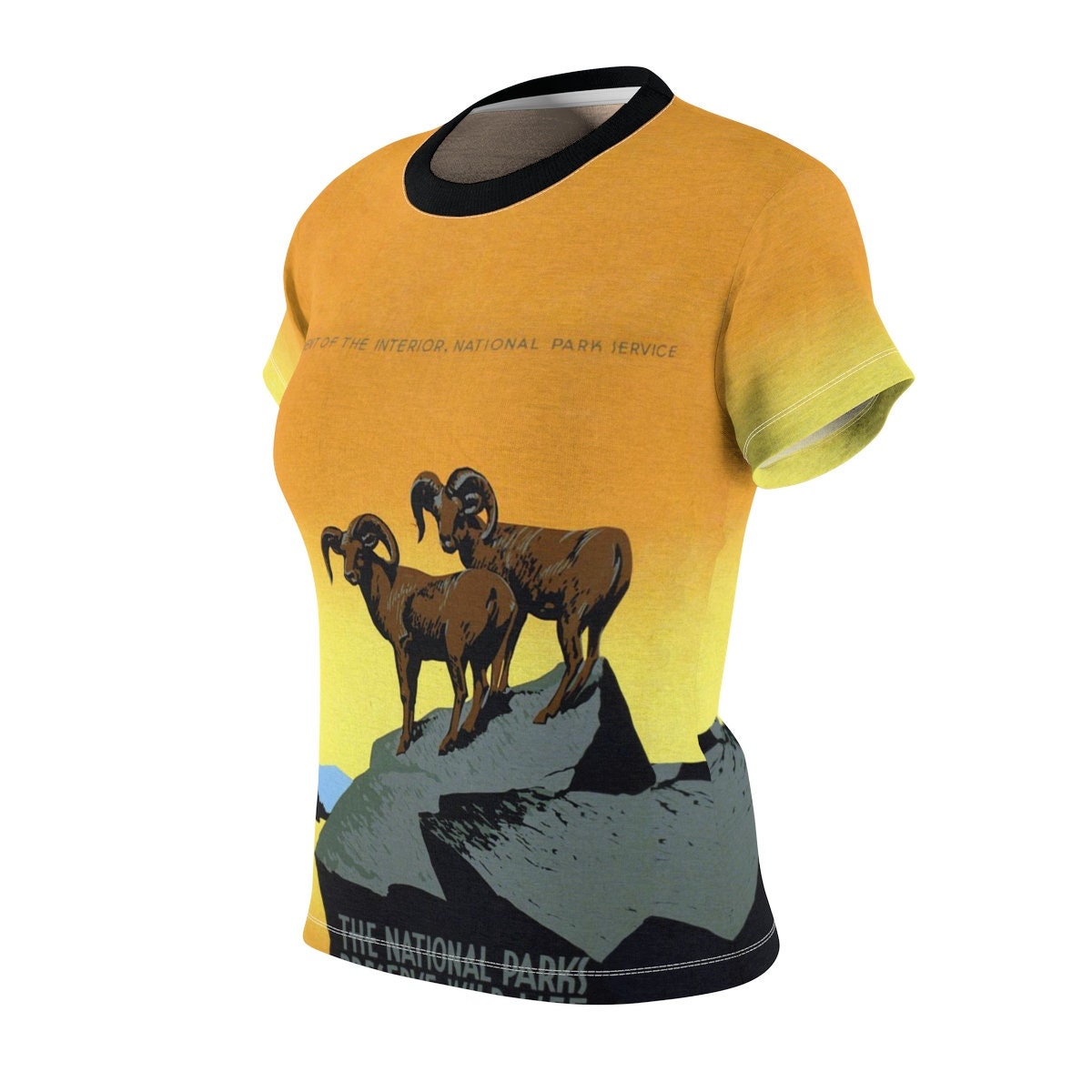 Valentine's Day / Environment / Women's / Tee T-Shirt Shirt / WPA / Bighorn Sheep / National Parks / Poster / Vintage / Art / New / Sexy - Chloe Lambertin