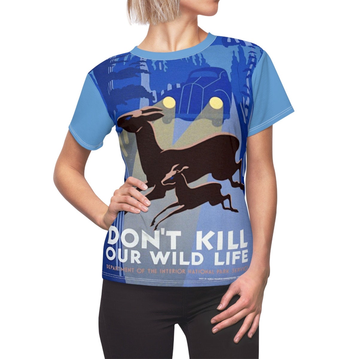 Tee Shirt /Wildlife /Women /WPA /T-shirt /Tee /Shirt /Vintage /Art /Deco /Birthday /Clothing /Gift for Her - Chloe Lambertin