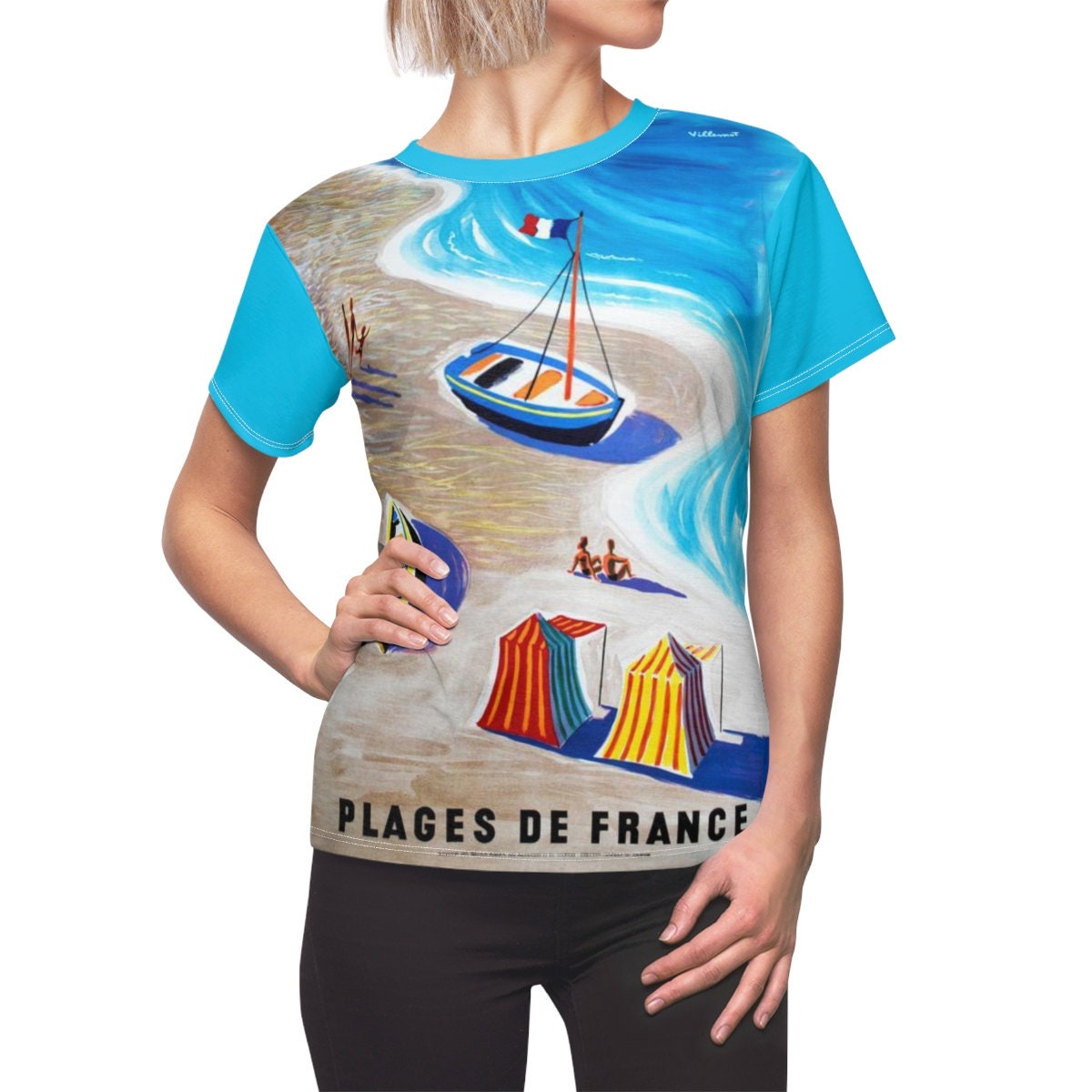 Gift   / Beach / Women's / Tee T-Shirt Shirt / France / Travel / Valentine's gift / Poster / Vintage / Art / Birthday / Sexy - Chloe Lambertin