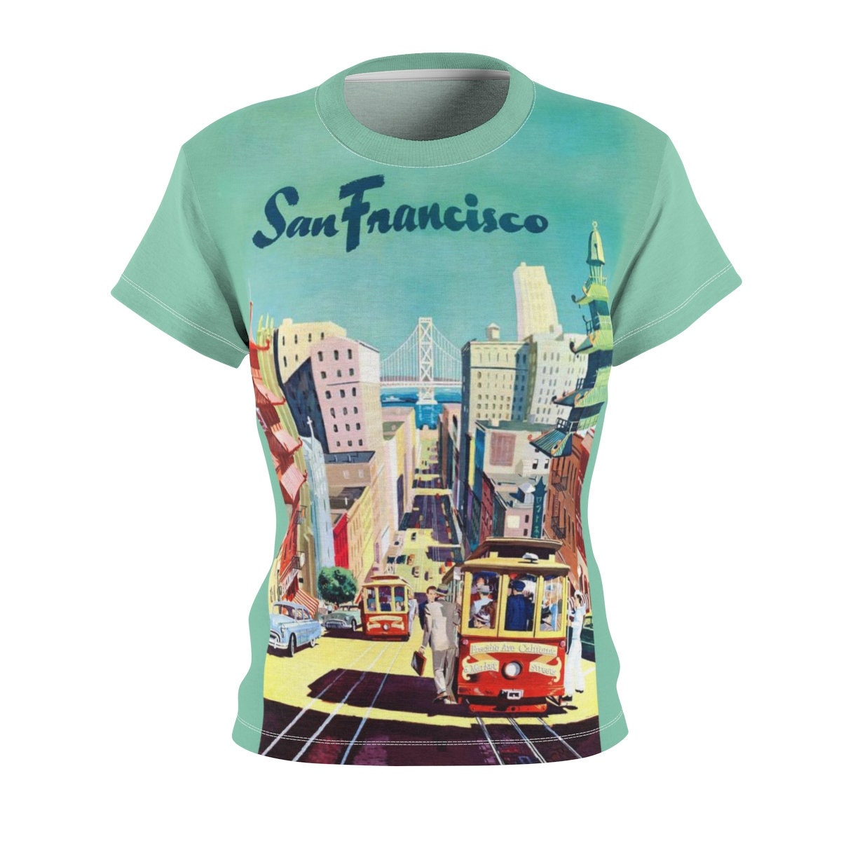 A Gift / San Francisco / Women's / Tee T-Shirt Shirt / Travel / Wife / Valentine's gift / Poster / Vintage / Art / Birthday / Sexy - Chloe Lambertin