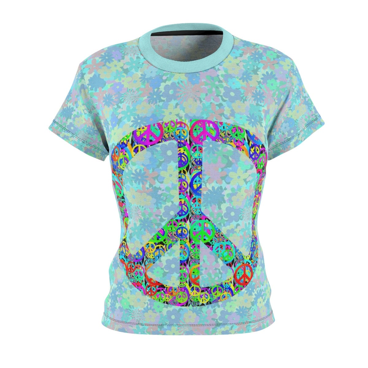 Perfect Gift / Peace and Love / Women's / Tee T-Shirt Shirt / 60's / Retro / Valentine's gift / Pretty / Vintage / Art / New / Sexy - Chloe Lambertin