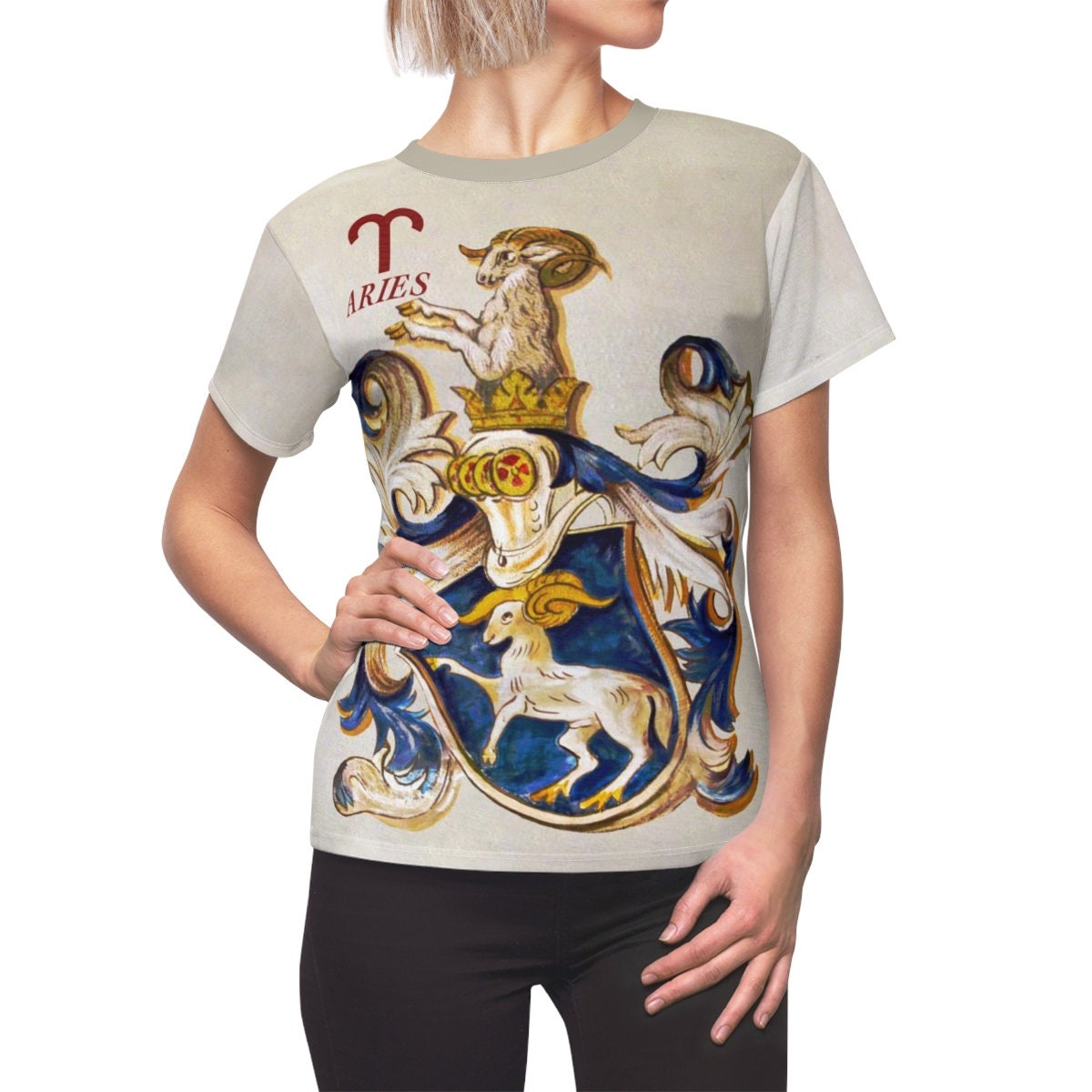 Aries / Astrology / Women / Zodiac / T-shirt / Tee / Shirt / Vintage / Art / Aries / Birthday / Clothing / Gift for Her - Chloe Lambertin