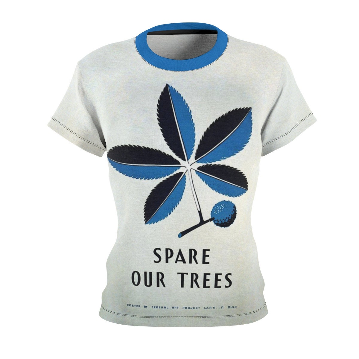 Tee Shirt /Spare Our Trees /Women /Environment /T-shirt /Tee /Shirt /Vintage /Art /WPA /Birthday Gift /Clothing /Gift for Her - Chloe Lambertin