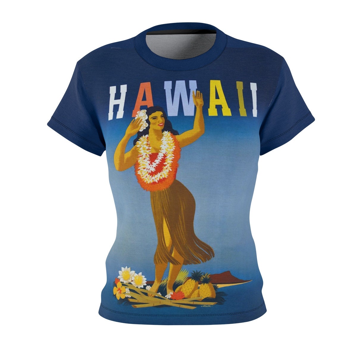 Tee Shirt /Hawaii /Women /Travel /T-shirt /Tee /Shirt /Vintage /Art /Poster /Birthday Gift /Clothing /Gift for Her - Chloe Lambertin