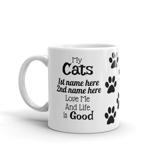 Custom Cat Mug, Customized Pet Mug, Pet Lovers Gift, Personalized Coffee Mug, Cat Lovers Gift, 11 oz Ceramic
