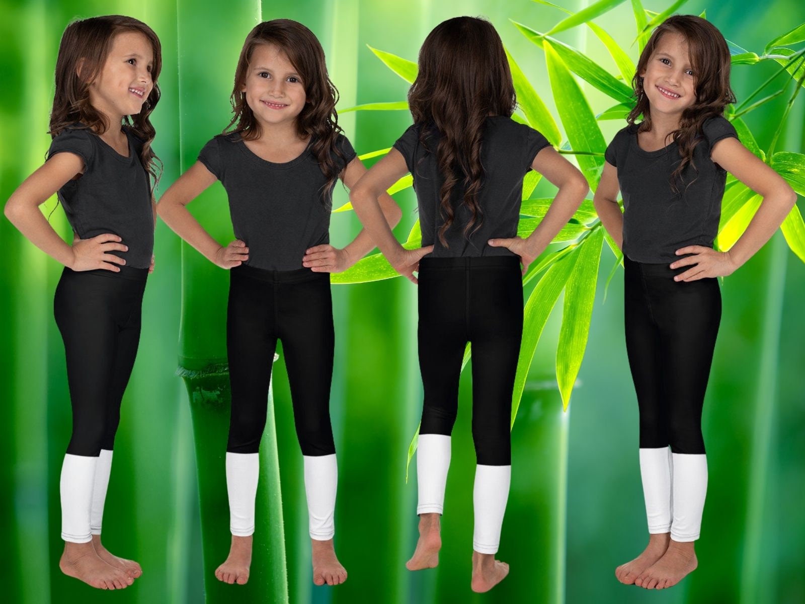 Kung Fu Panda Inspired Costume Leggings Rash Guards and T-Shirts Disney Character Athletic Children Cosplay Surfing Birthday Gift Outfit - Chloe Lambertin