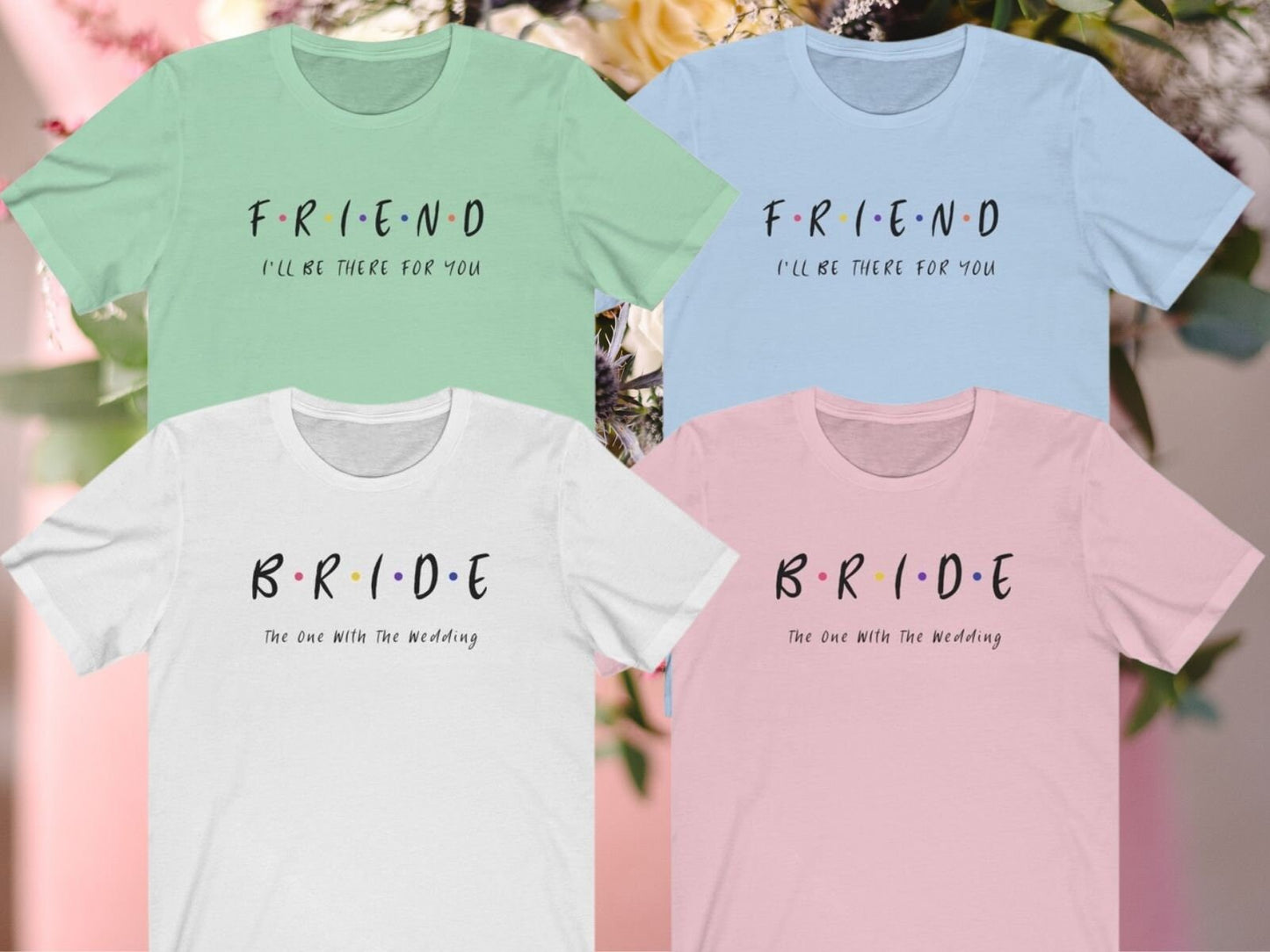Bachelorette Friends T-Shirt, Bride Bachelorette Party, Beach, Bride T-Shirt, Bridesmaid Shirt, Bridal Party Tops, Bride Squad, Wedding