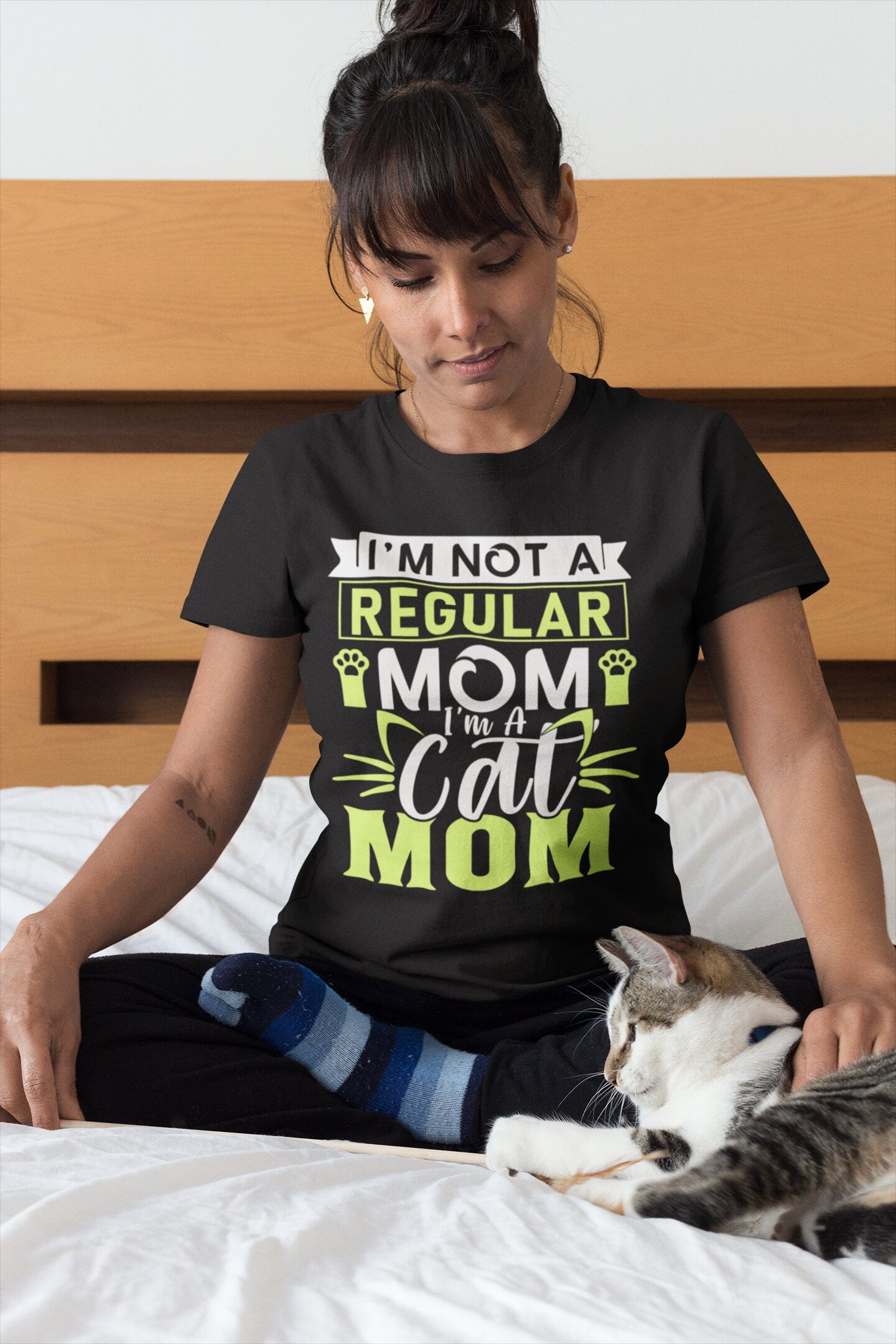 I'm Not a Regular Cat Mom Heavy Cotton Tee - Chloe Lambertin