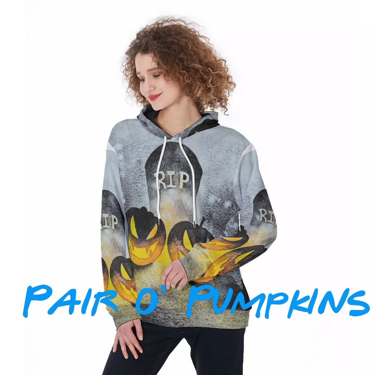 Pair O' Pumpkins Women's Pullover Hoodie - Chloe Lambertin