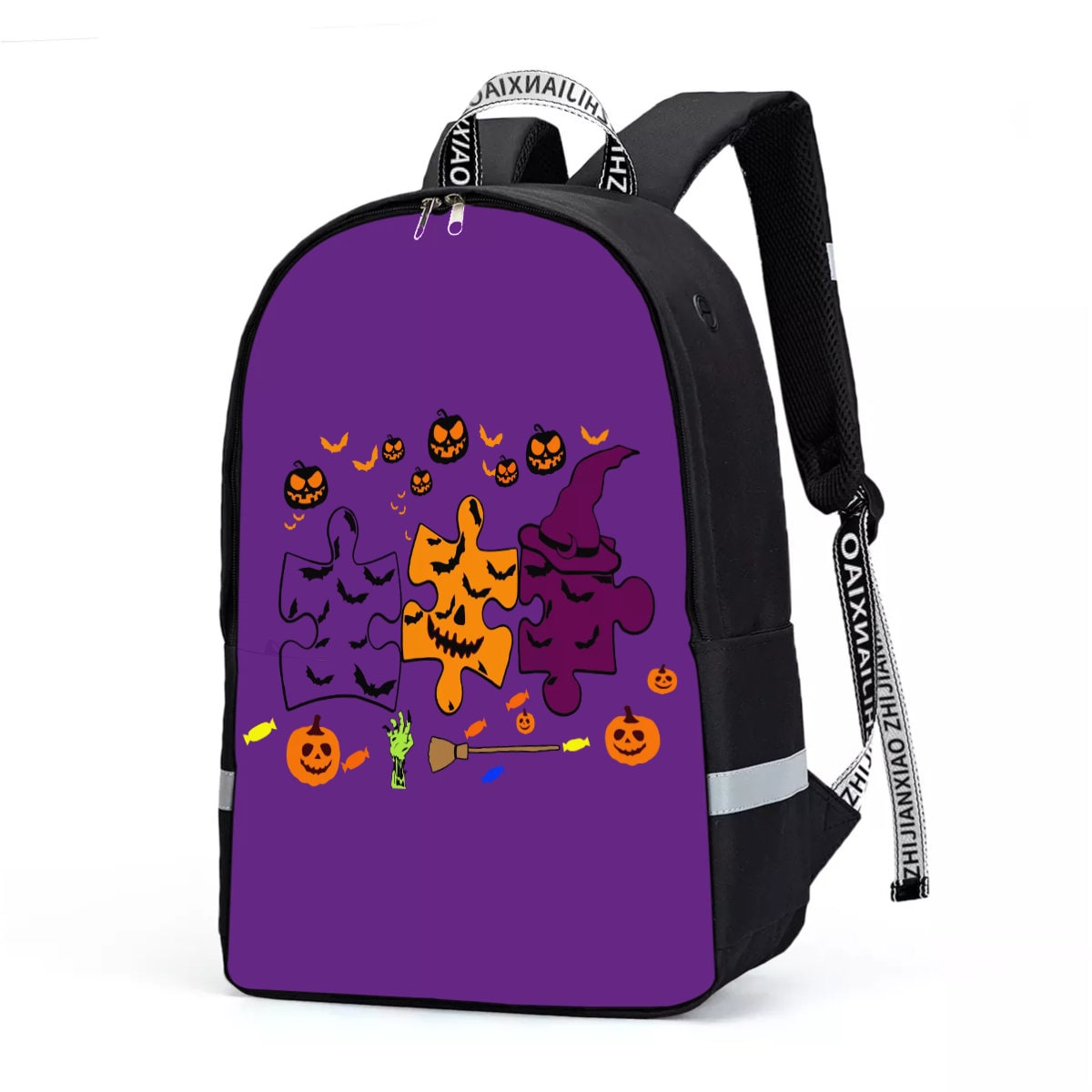 Different Witch Hat Autism Awareness Backpack /Reflective Bar - Chloe Lambertin
