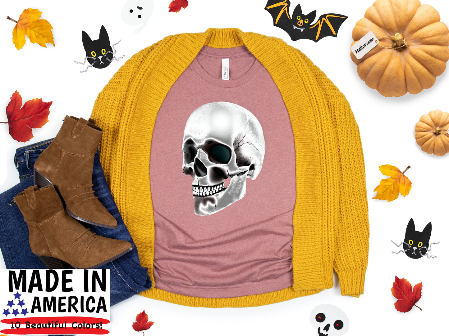 Halloween Skull T-Shirt, Halloween Shirt, Halloween Costumes, Halloween Tees, Halloween Scary Skull, The Skull, Screaming Skull - Chloe Lambertin