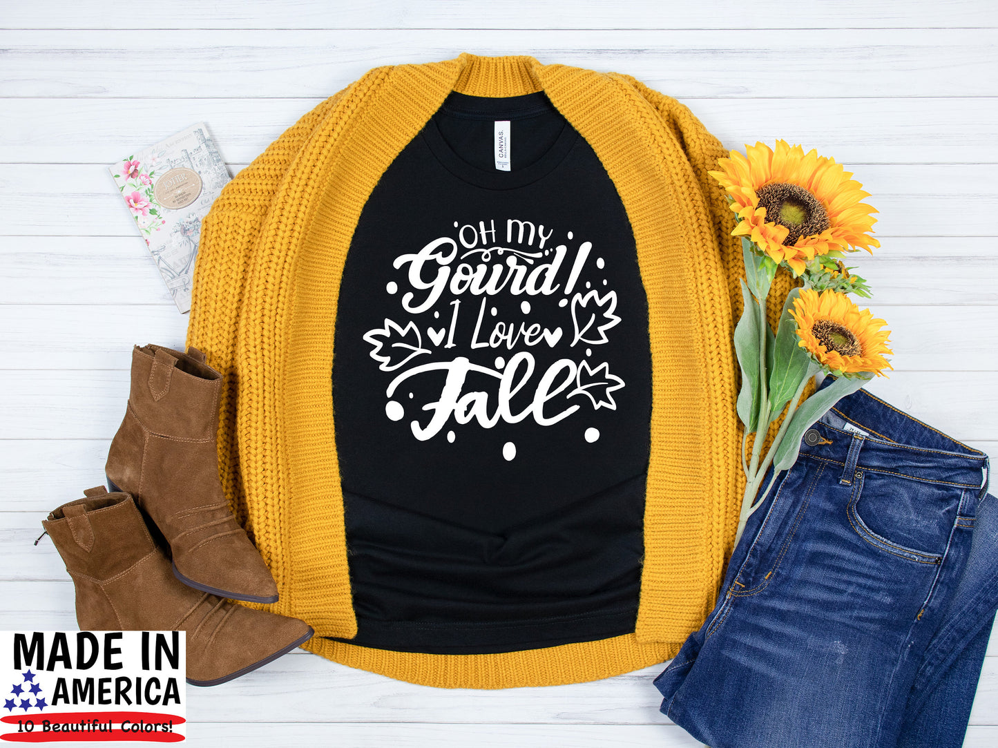 Pumpkin Spice Fall T-Shirt, Oh My Gourd I love Fall, T-Shirt, Thanksgiving Shirt, Cute Fall Shirts, Unisex Clothing, Women's Graphic Tees - Chloe Lambertin