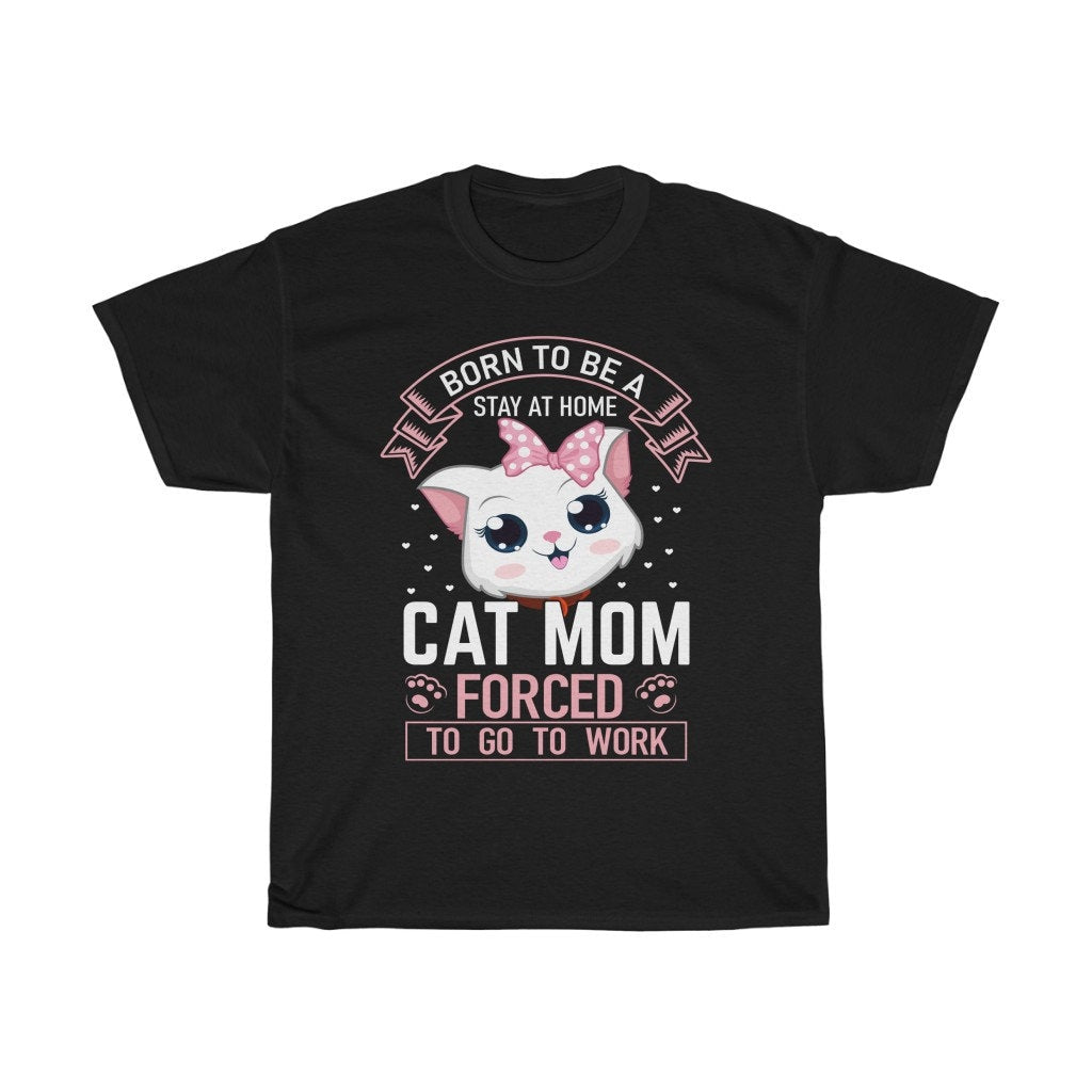 Born to be a Cat Mom Heavy Cotton Tee - Chloe Lambertin