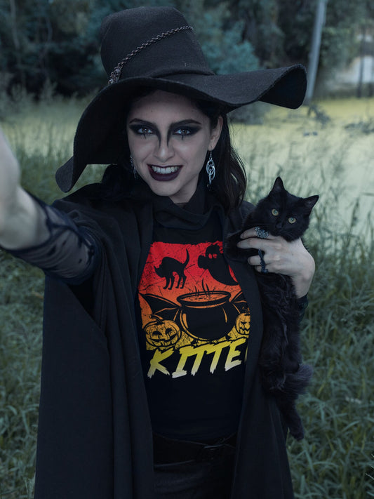 Kitten Halloween Unisex Heavy Cotton Tee - Chloe Lambertin