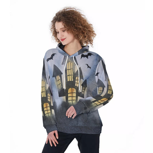 Haunted House Women's Pullover Hoodie - Chloe Lambertin