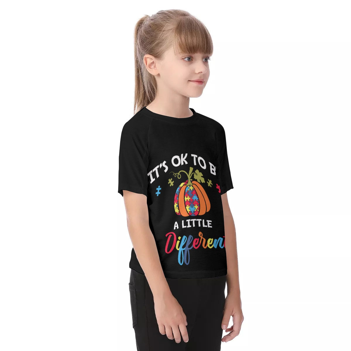 Little Different Autism Awareness Kid's Raglan Sleeve T-shirt - Chloe Lambertin