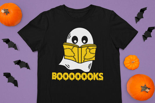 Boooooks! Halloween Heavy Cotton Tee - Chloe Lambertin