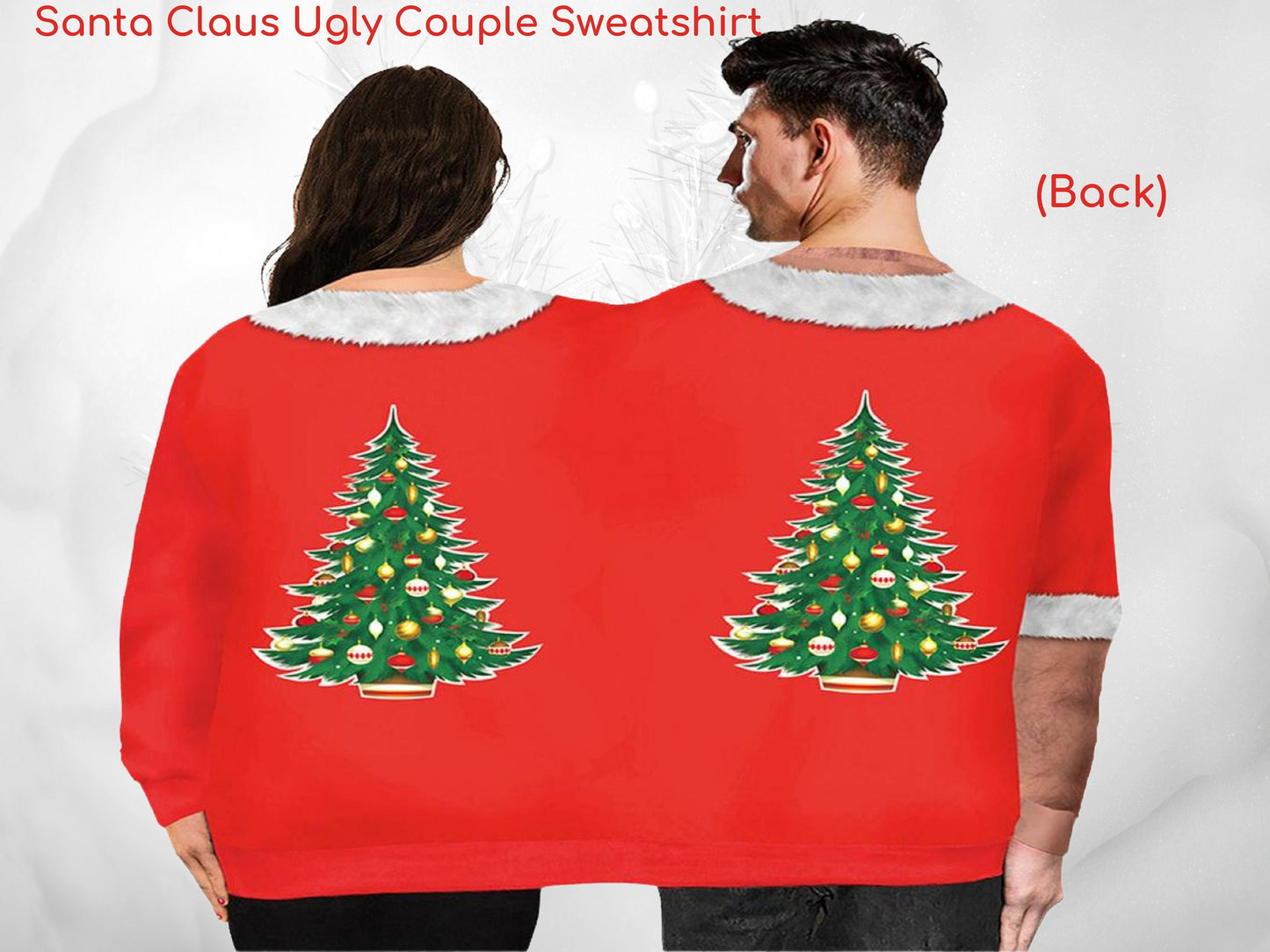 Ugly Christmas Sweater for Two, Ultimate One-for-Two Ugly Christmas Sweater, Ugly Christmas Sweatshirt, Funny, Christmas Present, Gift Idea - Chloe Lambertin