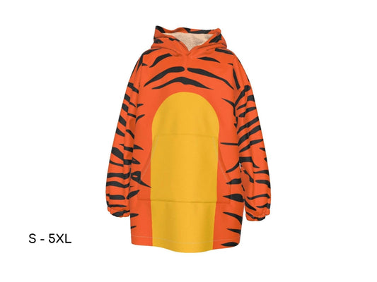 Winnie the Pooh - Tigger Inspired Kids Unisex Hoodie, Back to School, Halloween Costume, Cosplay Costume, Gift for Her, Gift For Him