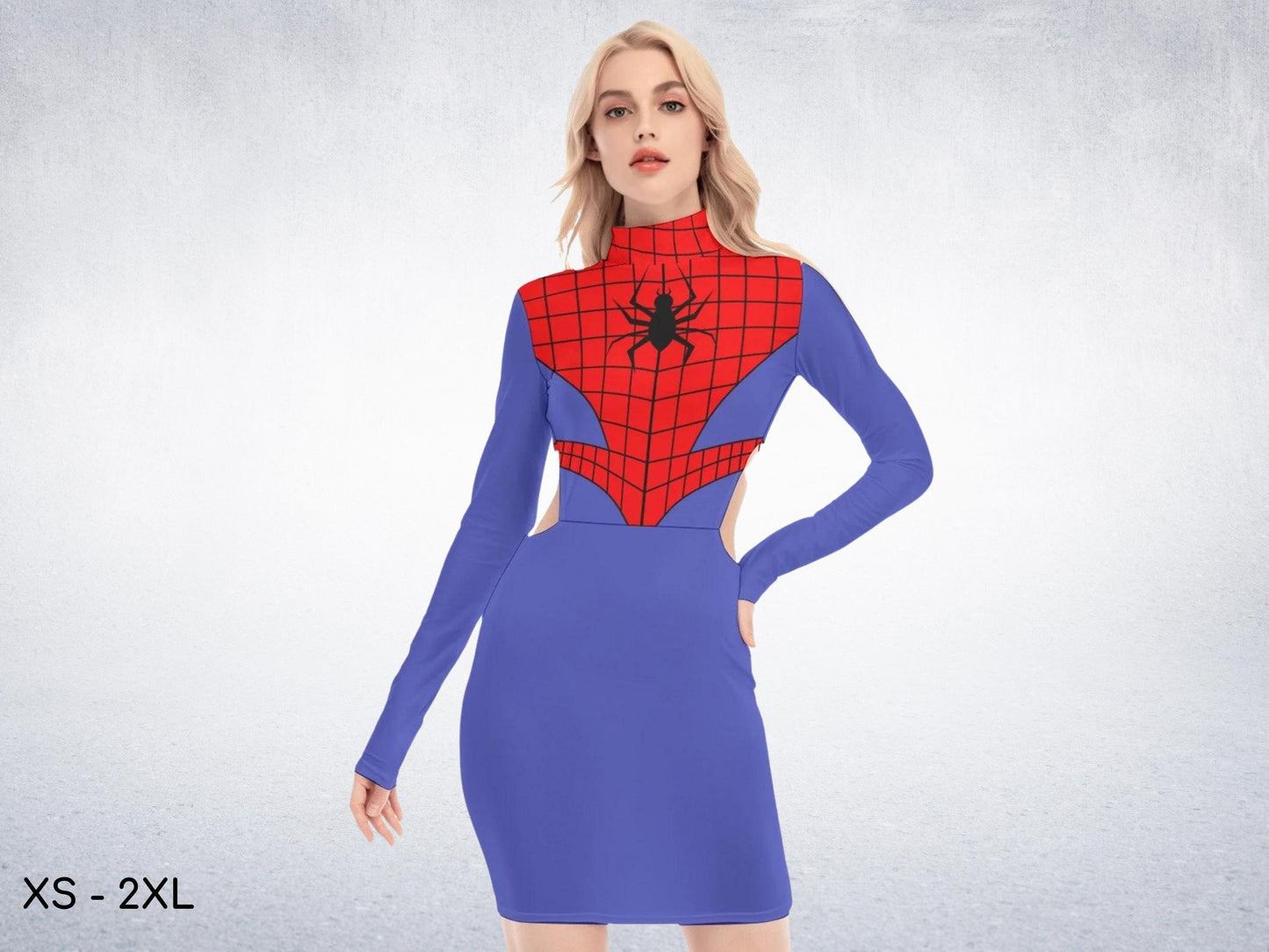Spider Hero Inspired Sexy Dress, Halloween Costume, Gift for Her, Sexy Dress, Cosplay Costume, Adult Halloween Costume, Comics, Human Spider