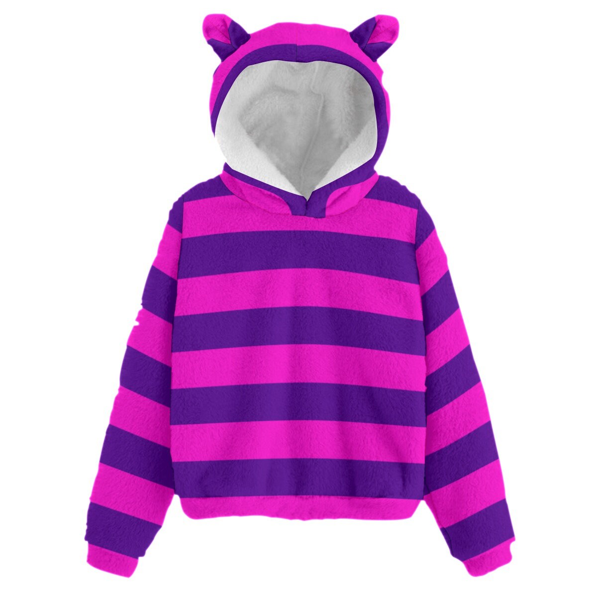 Cheshire Cat Kids Hoodie Ears Harajuku Clothing Kids Cosplay Alice in Wonderland Mad Hatter Tea Party Gifts for Kids Halloween Costume Kids