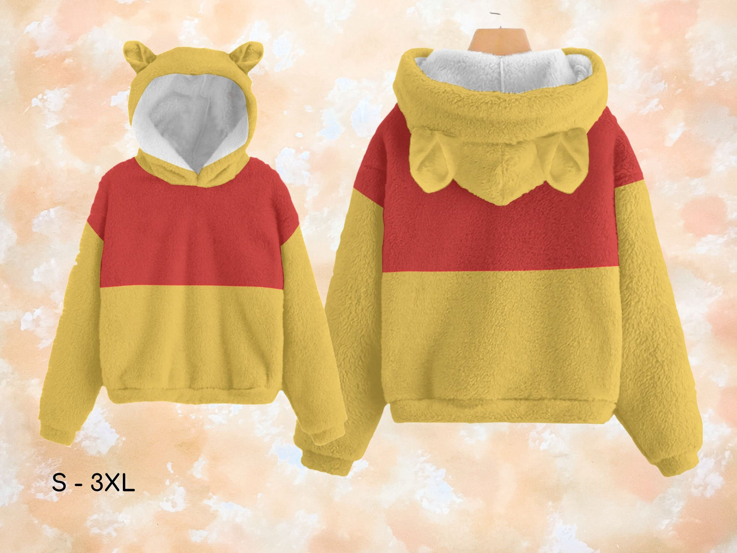 Winnie the Pooh Halloween Set for Kids, Hoodie with Ears, Leggings Sweatpants, Gift for Her, Gift for Him, Halloween Costumes, Cosplay