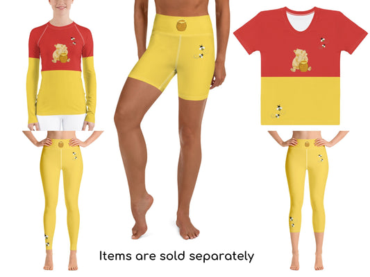 Winnie the Pooh Sport Set, Christmas Gifts, Gift for Her, Gift for Daughter, Gift for Mom, Bound, Workout Set, Christmas Shirt, Halloween