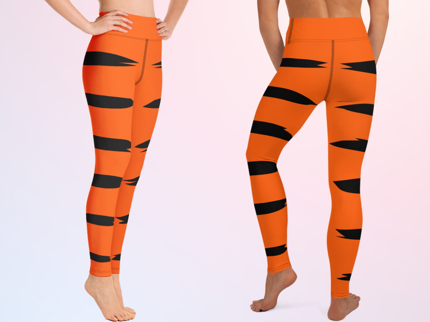 Winnie the Pooh Tigger with Tail Sports Activewear, Halloween, Cosplay, Gift for Her, Birthday Gift, Birthday Party, Plus Size Leggings