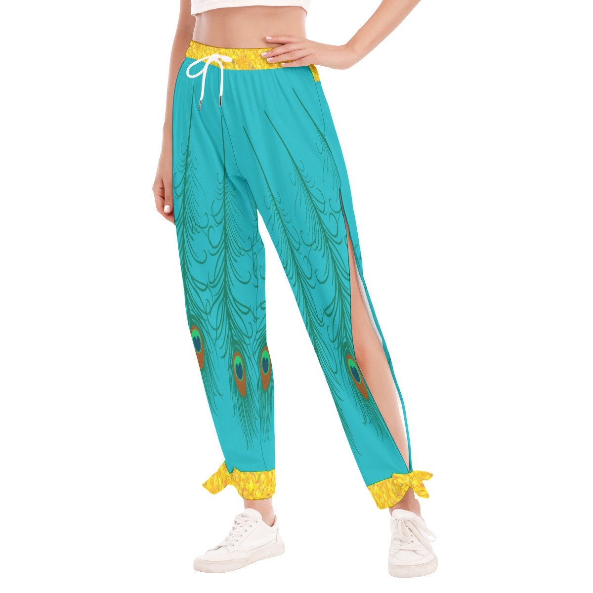 Princess Jasmine Inspired Gold Accents Women's Pants & matchings Tops, Cosplay, Birthday Party, Adult Halloween Costume, Gift for Her