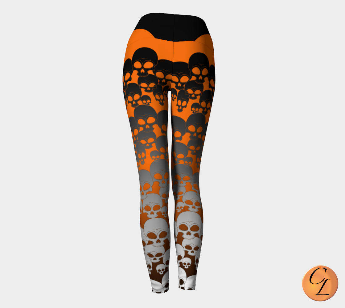 More Skulls Yoga Leggings - Chloe Lambertin